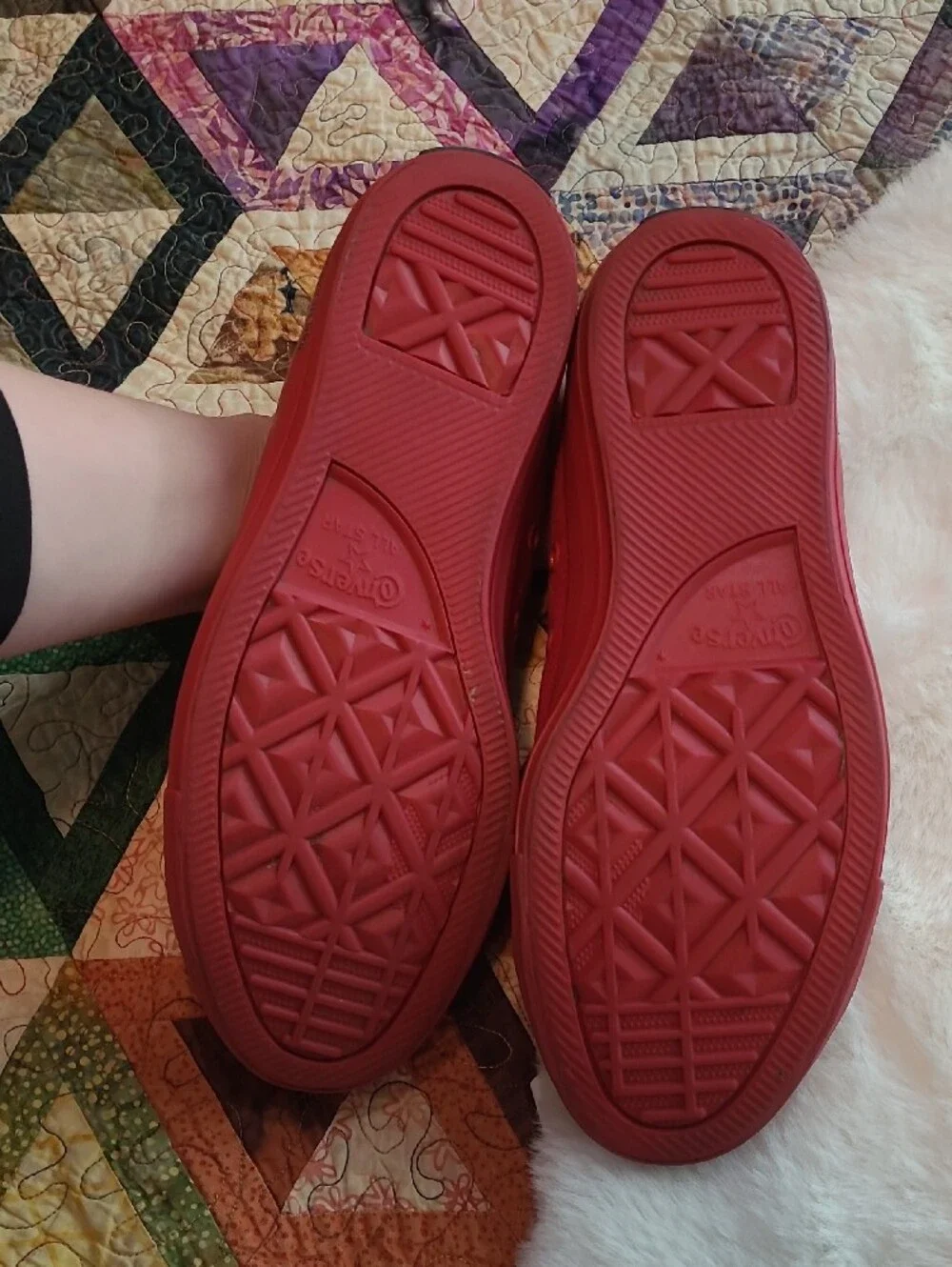 Converse OPI Collab All Red Low Top Canvas Sneakers